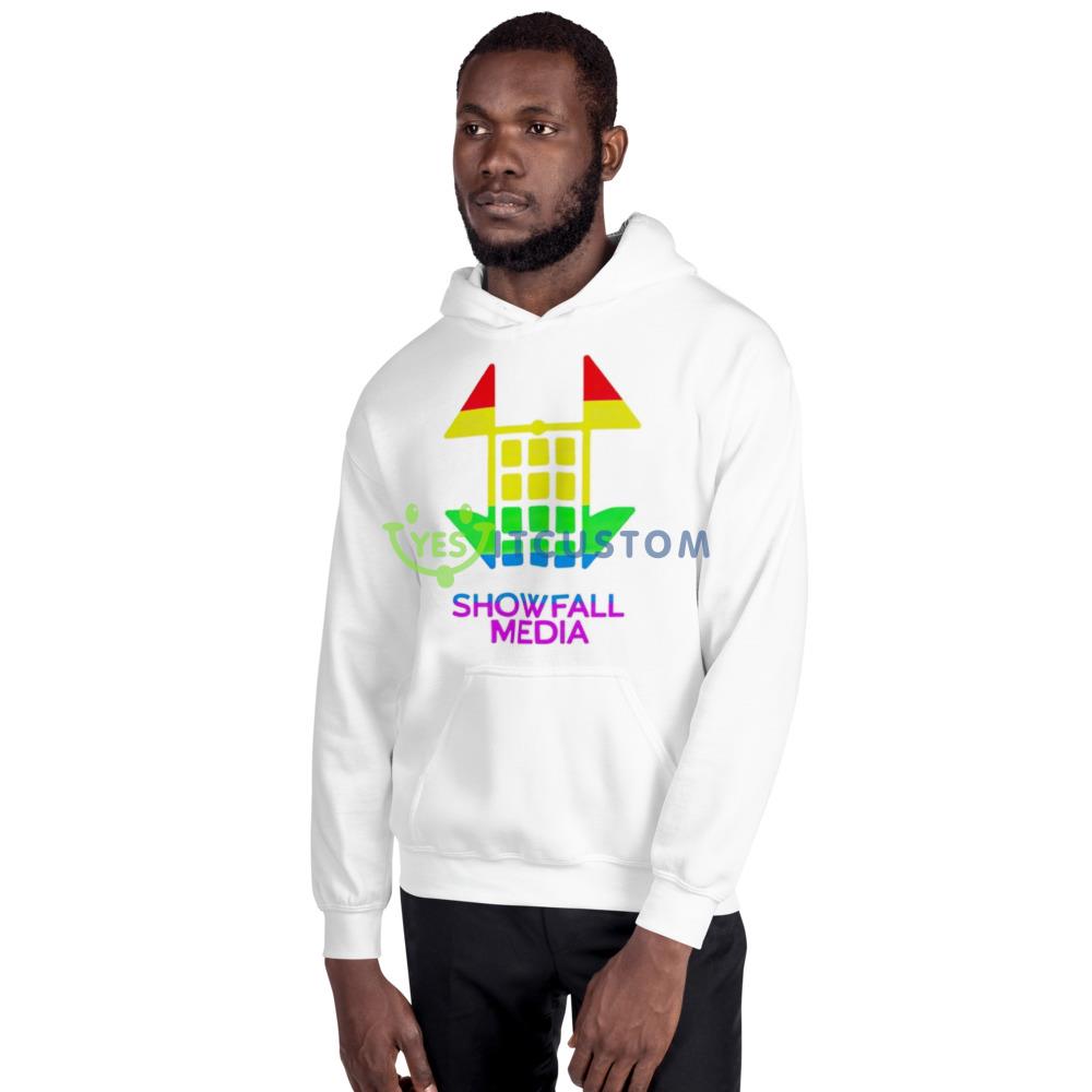 Showfall media pride White T Shirt Mockup 2 Showfall media pride White T Shirt Mockup - 18500 Unisex Heavy Blend Hooded Sweatshirt