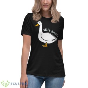 Silly Goose Funny Shirt - Women's Relaxed Short Sleeve Jersey Tee