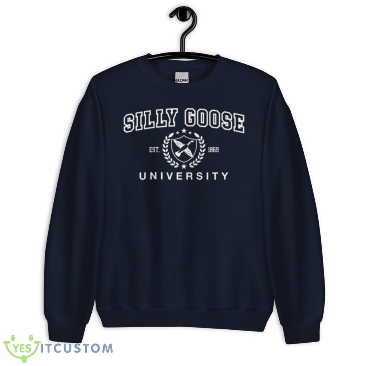 Silly Goose University Flag Shirt 2 Silly Goose University Flag Shirt - Unisex Crewneck Sweatshirt-1