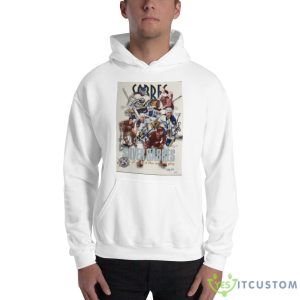 Silver Sabers 25 Years Of Blue And Gold Glory Signatures T Shirt - 18500 Unisex Heavy Blend Hooded Sweatshirt