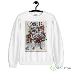 Silver Sabers 25 Years Of Blue And Gold Glory Signatures T Shirt - 18000 Unisex Heavy Blend Crewneck Sweatshirt