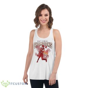 Skeleton Oklahoma Softball Women’s 2023 National Champs Shirt - Women's Flowy Racerback Tank