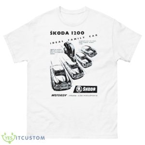 Skoda 1200 Vintage Car Shirt - 500 Men’s Classic Tee Gildan