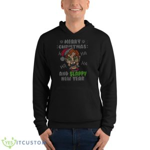 Slappy New Year Ugly Christmas Sweater Goosebumps shirt 9 Slappy New Year Ugly Christmas Sweater Goosebumps shirt - Unisex Fleece Pullover Hoodie