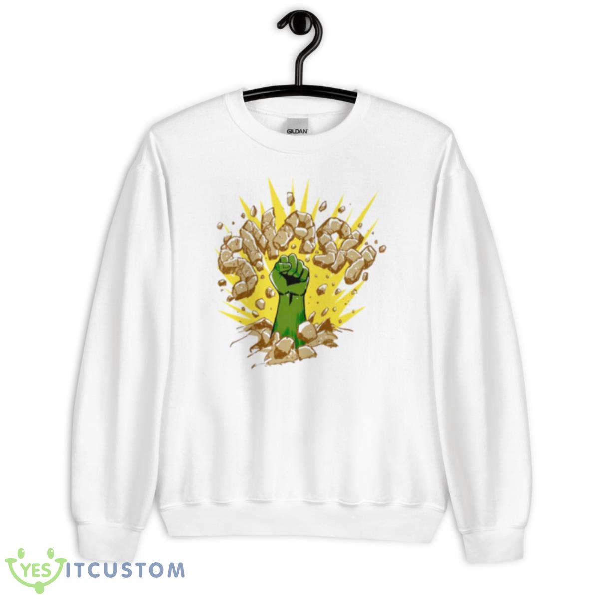Smash Comic Design The Hulk Shirt 11 Smash Comic Design The Hulk Shirt - Unisex Heavy Blend Crewneck Sweatshirt