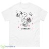 Snoopy L’Amour Shirt - 500 Men’s Classic Tee Gildan