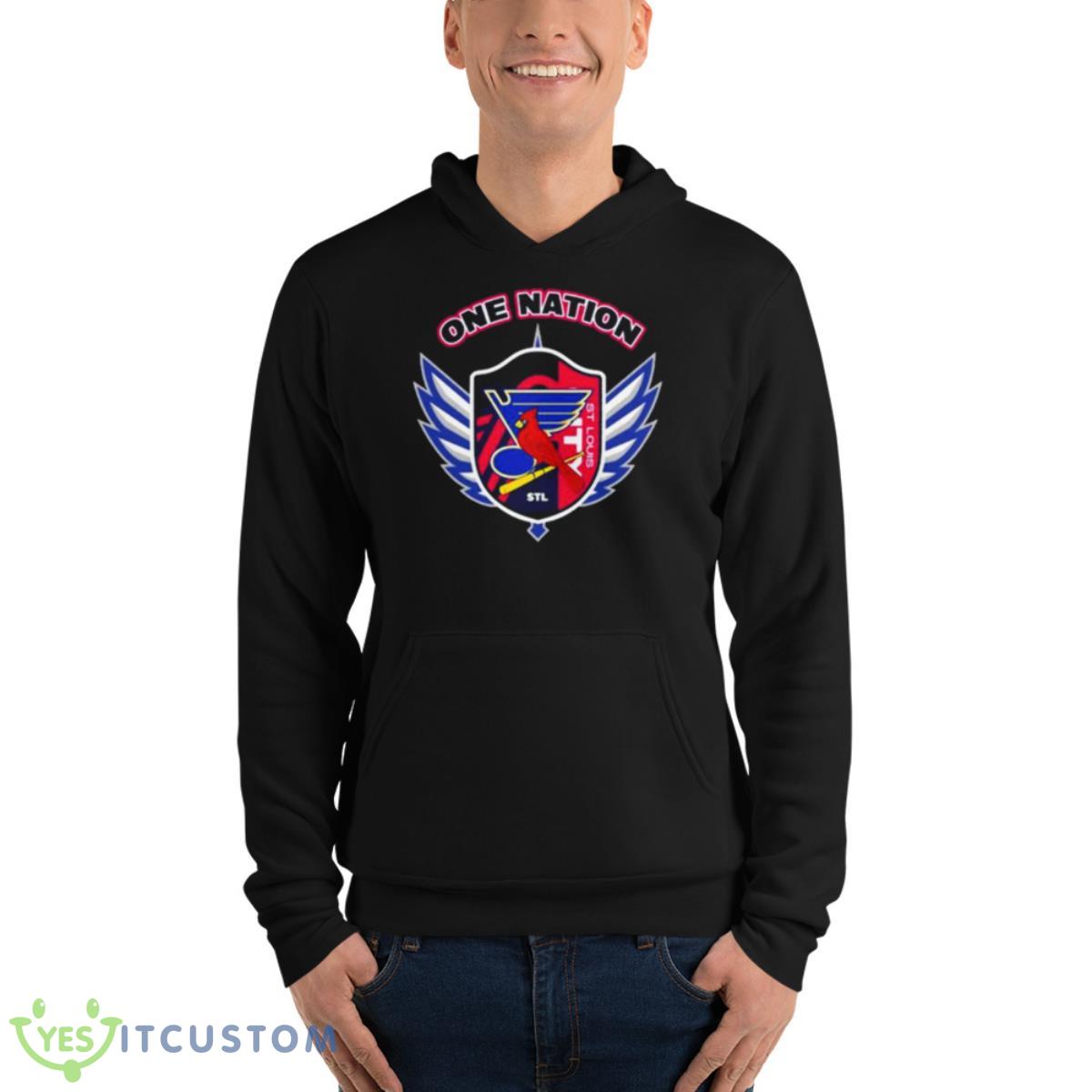 St Louis Sports Logo Shirt 4 St Louis Sports Logo Shirt - Unisex Fleece Pullover Hoodie