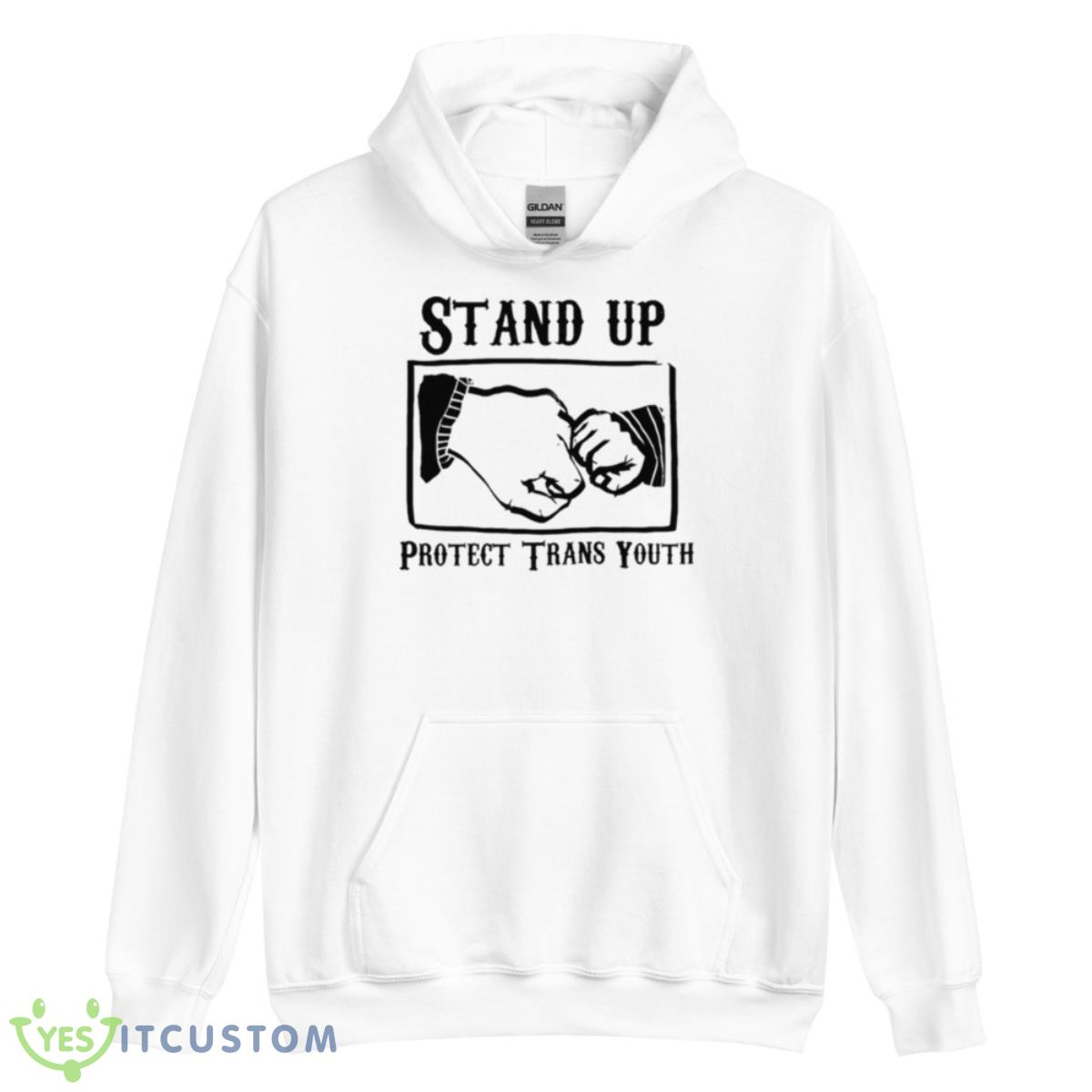 Stand Up Protect Trans Youth Shirt 11 Stand Up Protect Trans Youth Shirt - Unisex Heavy Blend Hooded Sweatshirt