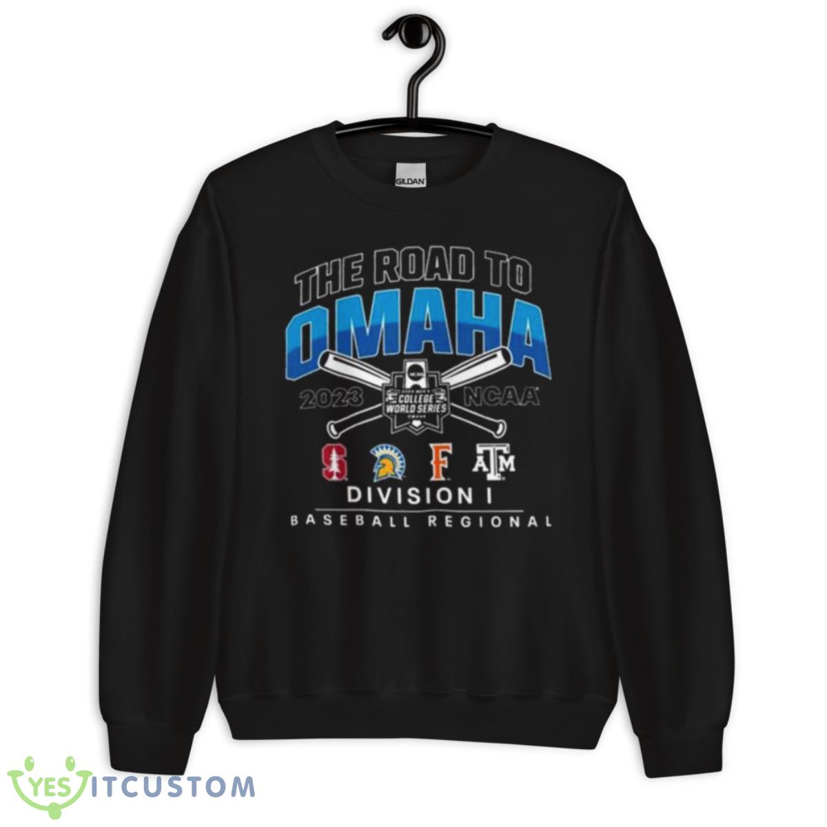 Stanford 2023 NCAA Division I Baseball Regional The Road To Omaha shirt 3 Stanford 2023 NCAA Division I Baseball Regional The Road To Omaha shirt - Unisex Crewneck Sweatshirt