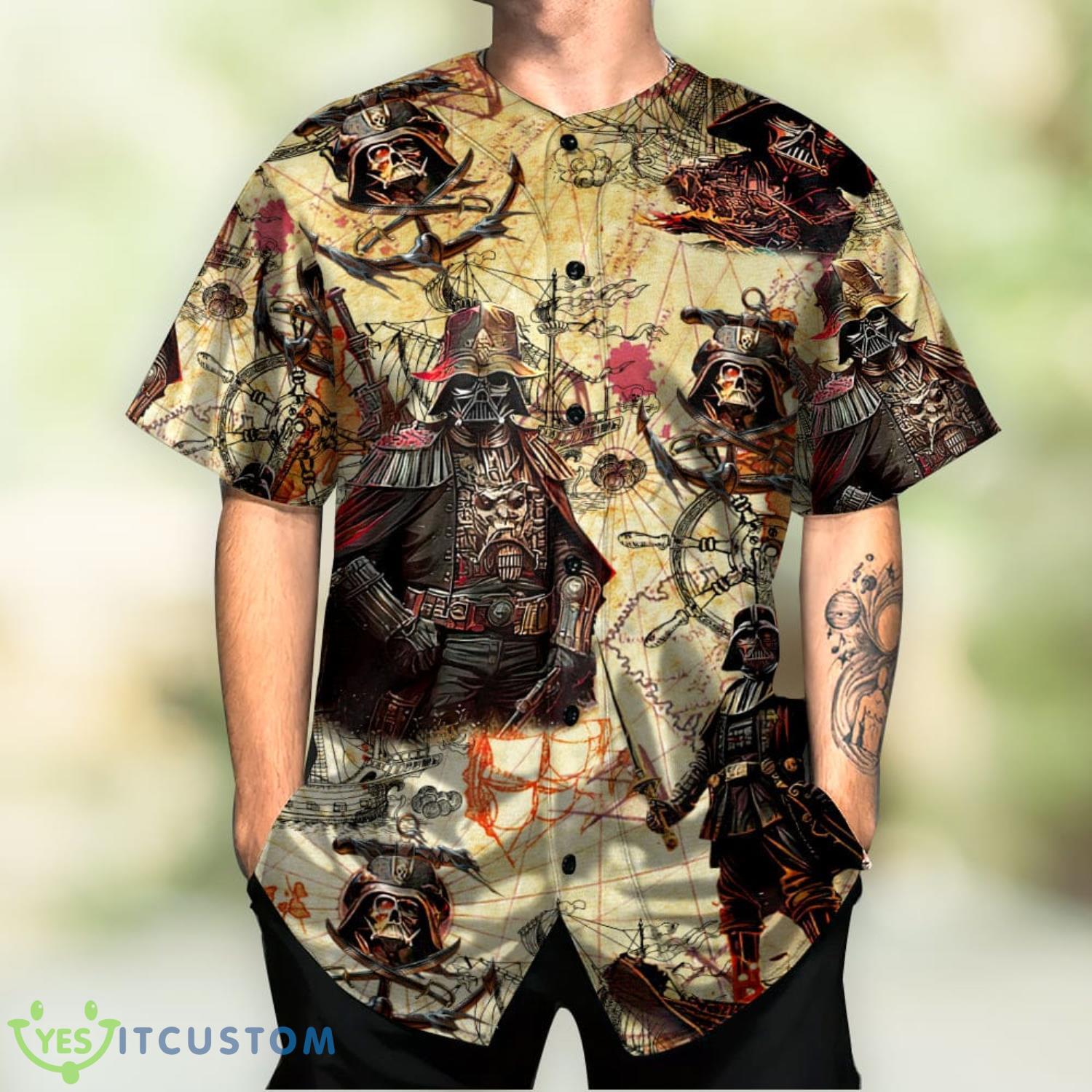 Star Wars Darth Vader Pirates Baseball Jersey Shirt For Men And Women 6 Star Wars Darth Vader Pirates Baseball Jersey Shirt For Men And Women Product Photo 2