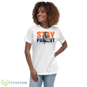 Stay Patient Stefon Thompson Shirt - Women's Relaxed Short Sleeve Jersey Tee