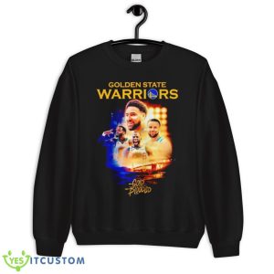 Stephen Curry And Klay Thompson And Draymond Green Golden State Warriors Gold Blooded Shirt - Unisex Crewneck Sweatshirt