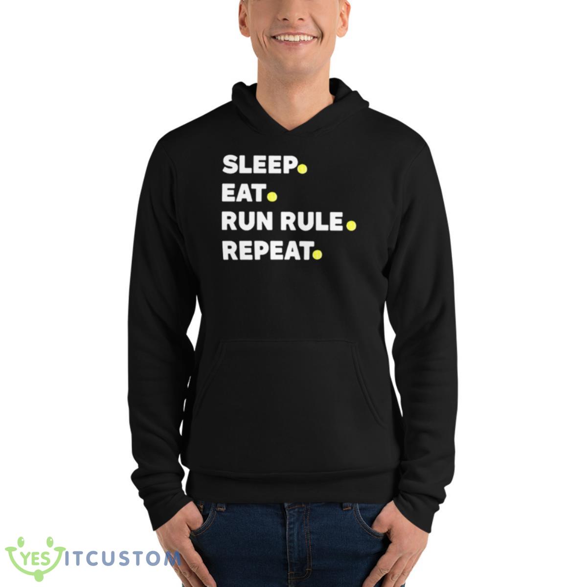 Summer Of George Sleep Eat Run Rule Repeat Shirt 13 Summer Of George Sleep Eat Run Rule Repeat Shirt - Unisex Fleece Pullover Hoodie