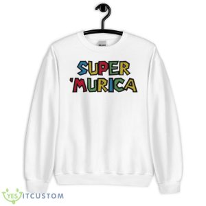 Super Murica Mario Game Shirt - Unisex Heavy Blend Crewneck Sweatshirt