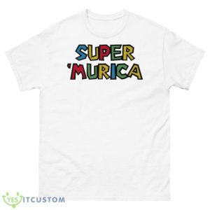 Super Murica Mario Game Shirt - 500 Men’s Classic Tee Gildan