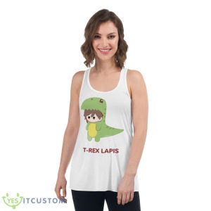 T Rex Lapis Zhongli Genshin Impact Shirt - Women's Flowy Racerback Tank