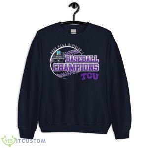 TCU Horned Frogs 2023 NCAA Division I Baseball Men’s Champions Shirt - Unisex Crewneck Sweatshirt-1
