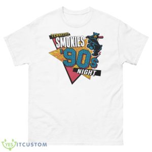 Tennessee Smokies 90’s Night Logo Blue Shirt - 500 Men’s Classic Tee Gildan