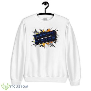 Terrific Soccer Vector Illustrated Comic Book Style Phrase On Abstract Shirt - Unisex Heavy Blend Crewneck Sweatshirt