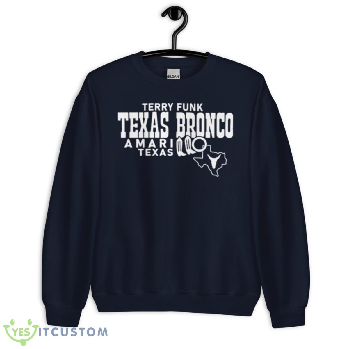Terry Fund Texas Bronco Amarillo Texas Shirt 2 Terry Fund Texas Bronco Amarillo Texas Shirt - Unisex Crewneck Sweatshirt-1