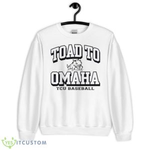 Texas Christian University Baseball 2023 College World Series Toad to Omaha T Shirt - Unisex Heavy Blend Crewneck Sweatshirt