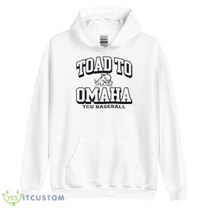 Texas Christian University Baseball 2023 College World Series Toad to Omaha T Shirt - Unisex Heavy Blend Hooded Sweatshirt