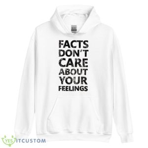 Text Ben Shapiro Facts Don’t Care Quote Shirt - Unisex Heavy Blend Hooded Sweatshirt