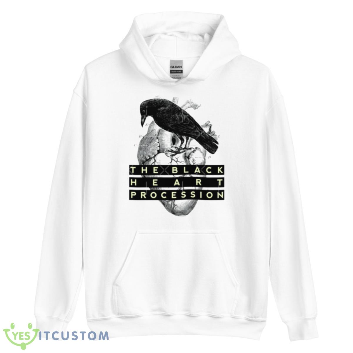 The Black Heart Procession Crow The Cult Shirt 3 The Black Heart Procession Crow The Cult Shirt - Unisex Heavy Blend Hooded Sweatshirt