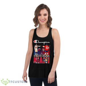 The Champion Jimmy Butler And Barkow Miami Sports 2023 Signatures Shirt - Women's Flowy Racerback Tank