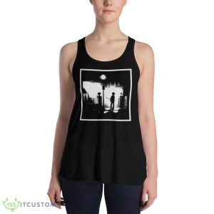 The Cure Exorcist Robert Smith Black T Shirt Mockup - 8800 Women's Flowy Racerback Tank