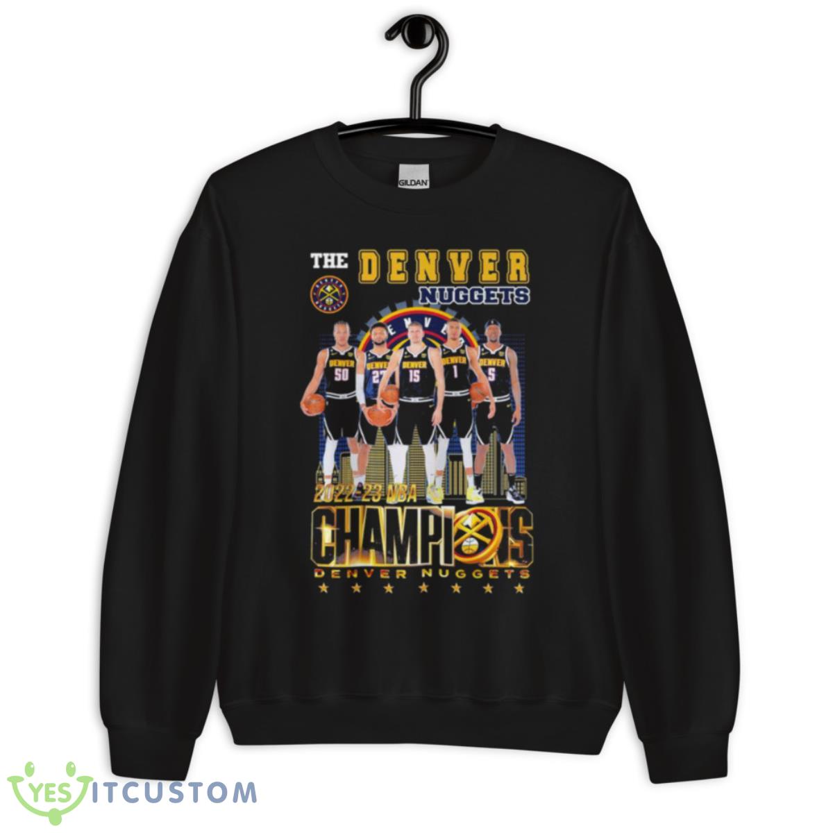 The Denver Nuggets 2022 23 NBA Champions shirt 3 The Denver Nuggets 2022 23 NBA Champions shirt - Unisex Crewneck Sweatshirt
