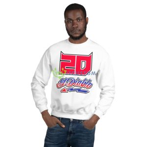 The Fire 20 El Diablo White T Shirt Mockup - 18000 Unisex Heavy Blend Crewneck Sweatshirt