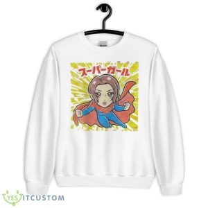 The Flash Movie X Bikkuriman Wafers Collab Super Girl Fan Gifts T Shirt - Unisex Heavy Blend Crewneck Sweatshirt