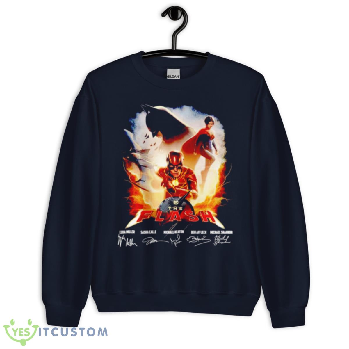 The Flash Signatures 2023 Shirt 2 The Flash Signatures 2023 Shirt - Unisex Crewneck Sweatshirt-1