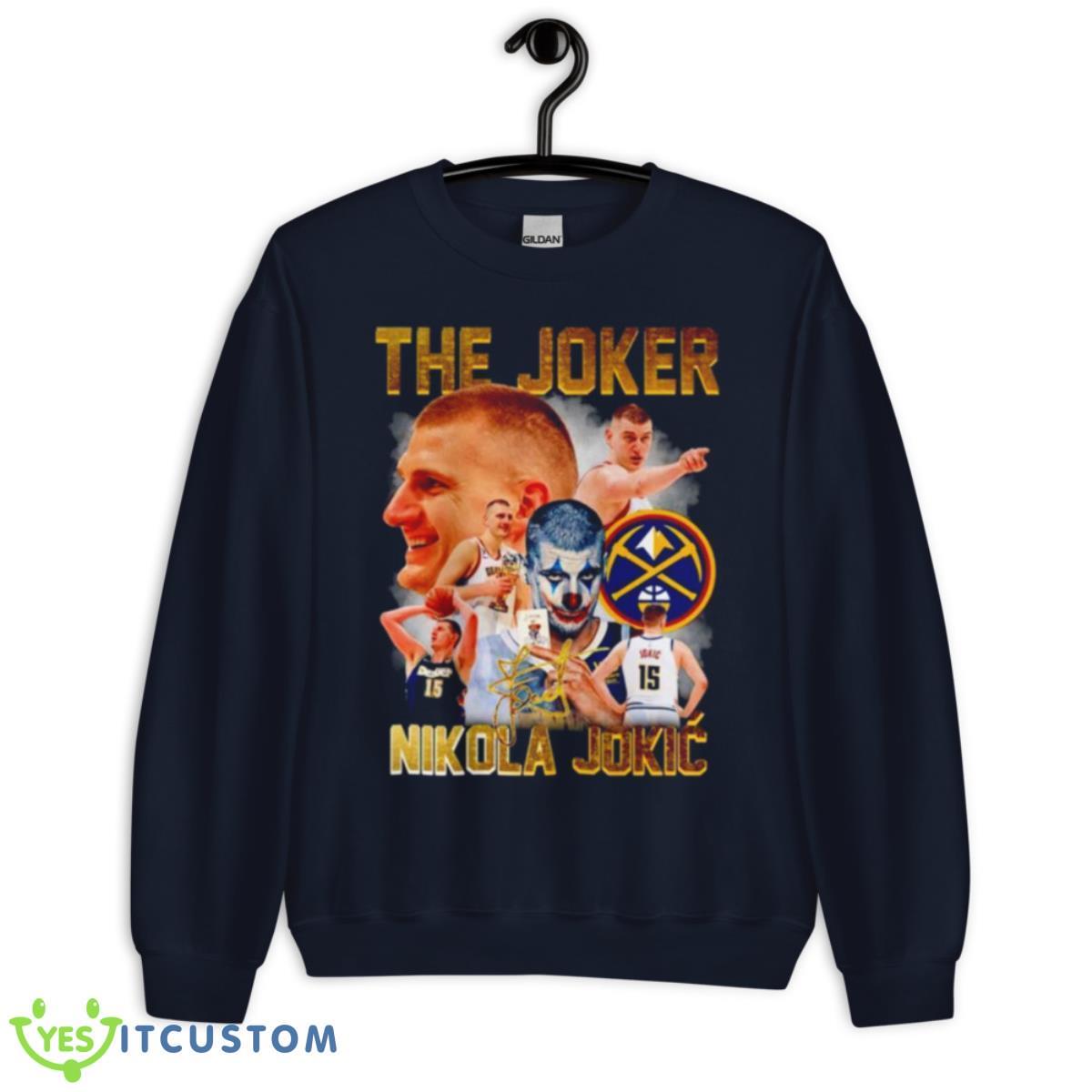 The Joker Nikola Jokic Denver Nuggets Signatures Shirt 2 The Joker Nikola Jokic Denver Nuggets Signatures Shirt - Unisex Crewneck Sweatshirt-1