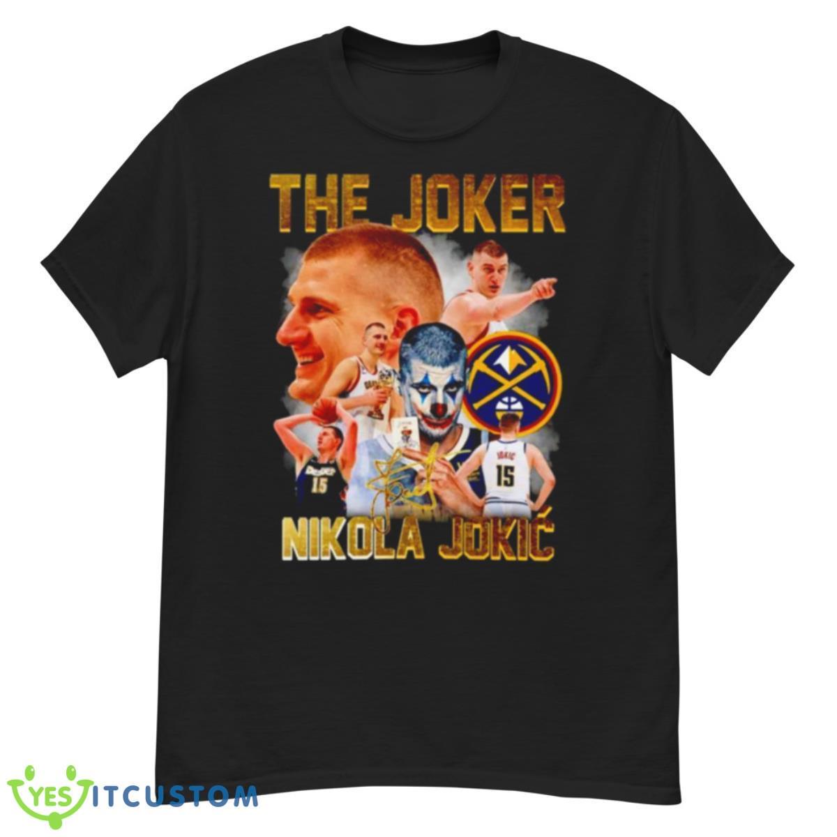 The Joker Nikola Jokic Denver Nuggets Signatures Shirt 12 The Joker Nikola Jokic Denver Nuggets Signatures Shirt - G500 Men’s Classic T-Shirt