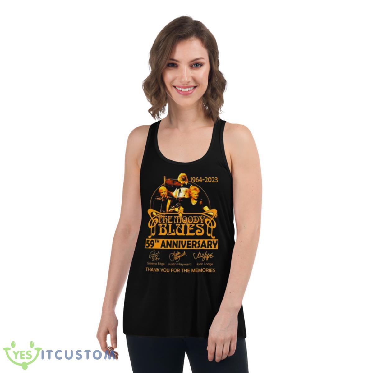 The Moody Blues 57th Anniversary Signature Thank You For The Memories 1964 2023 Shirt 5 The Moody Blues 57th Anniversary Signature Thank You For The Memories 1964 2023 Shirt - Women's Flowy Racerback Tank