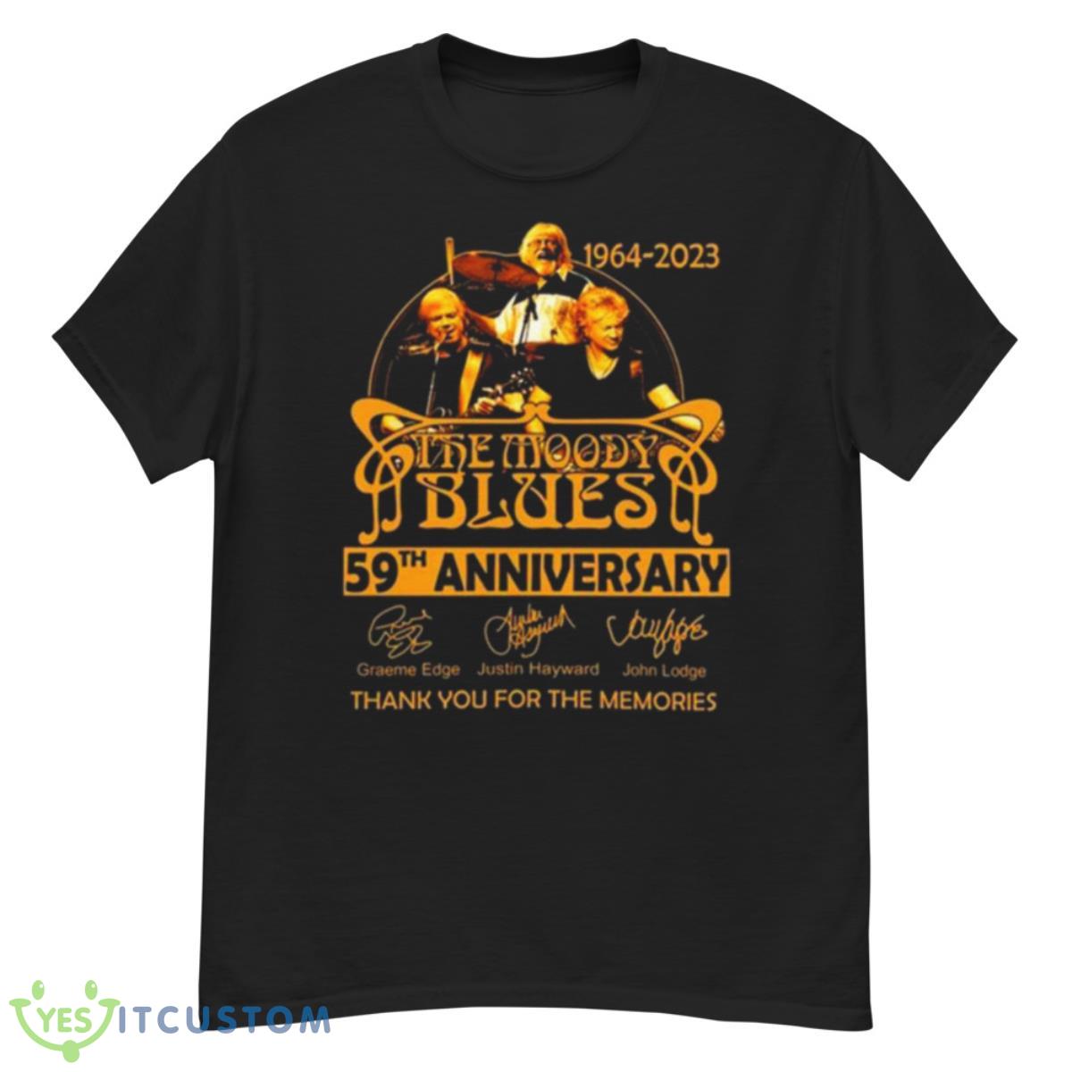 The Moody Blues 57th Anniversary Signature Thank You For The Memories 1964 2023 Shirt 12 The Moody Blues 57th Anniversary Signature Thank You For The Memories 1964 2023 Shirt - G500 Men’s Classic T-Shirt