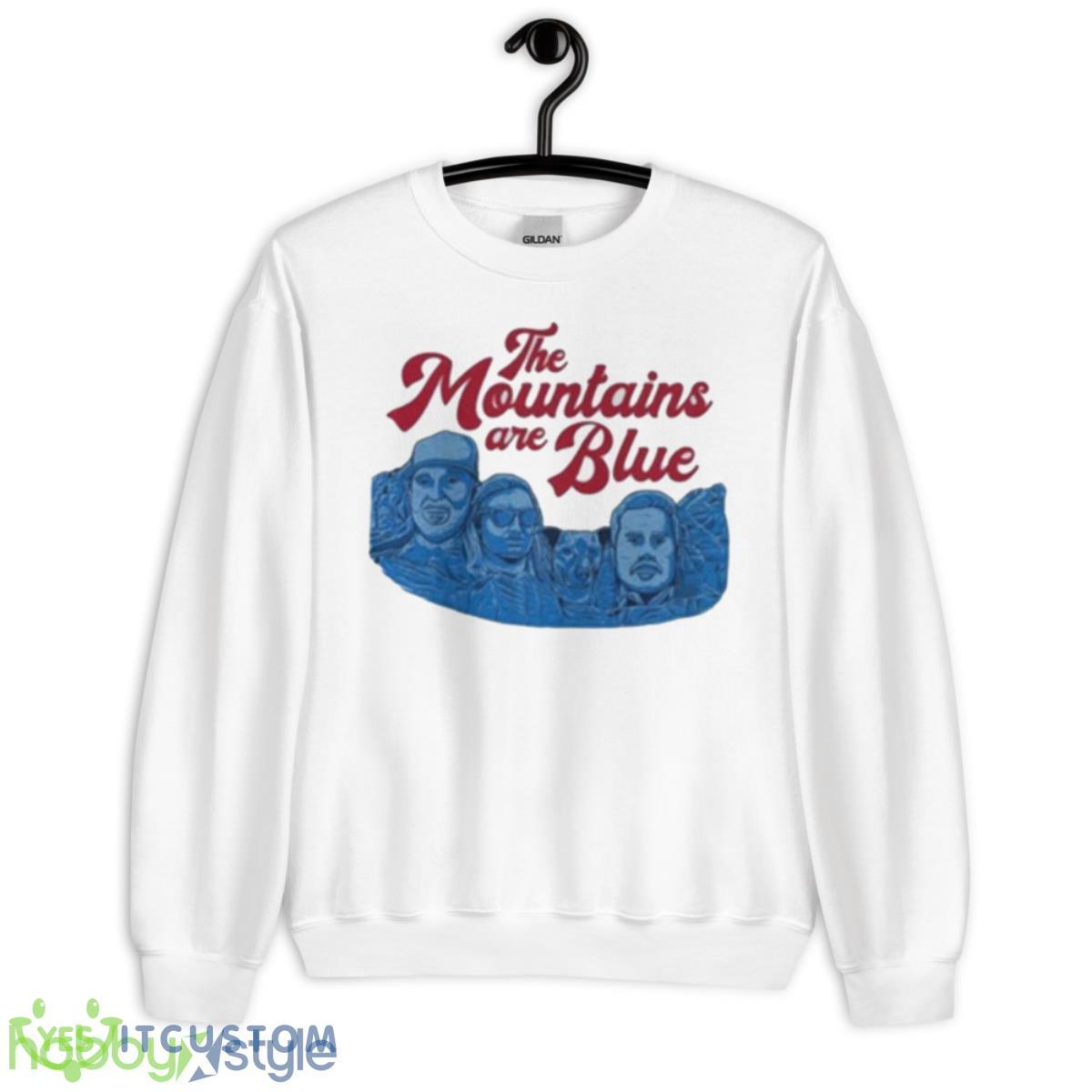 The Mountains Are Blue Mt. Rushmore 2023 T shirt 11 The Mountains Are Blue Mt. Rushmore 2023 T shirt - Unisex Heavy Blend Crewneck Sweatshirt