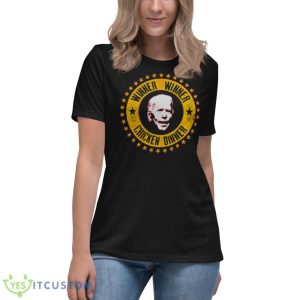 The Winner Logo Joe Biden Shirt - Women's Relaxed Short Sleeve Jersey Tee