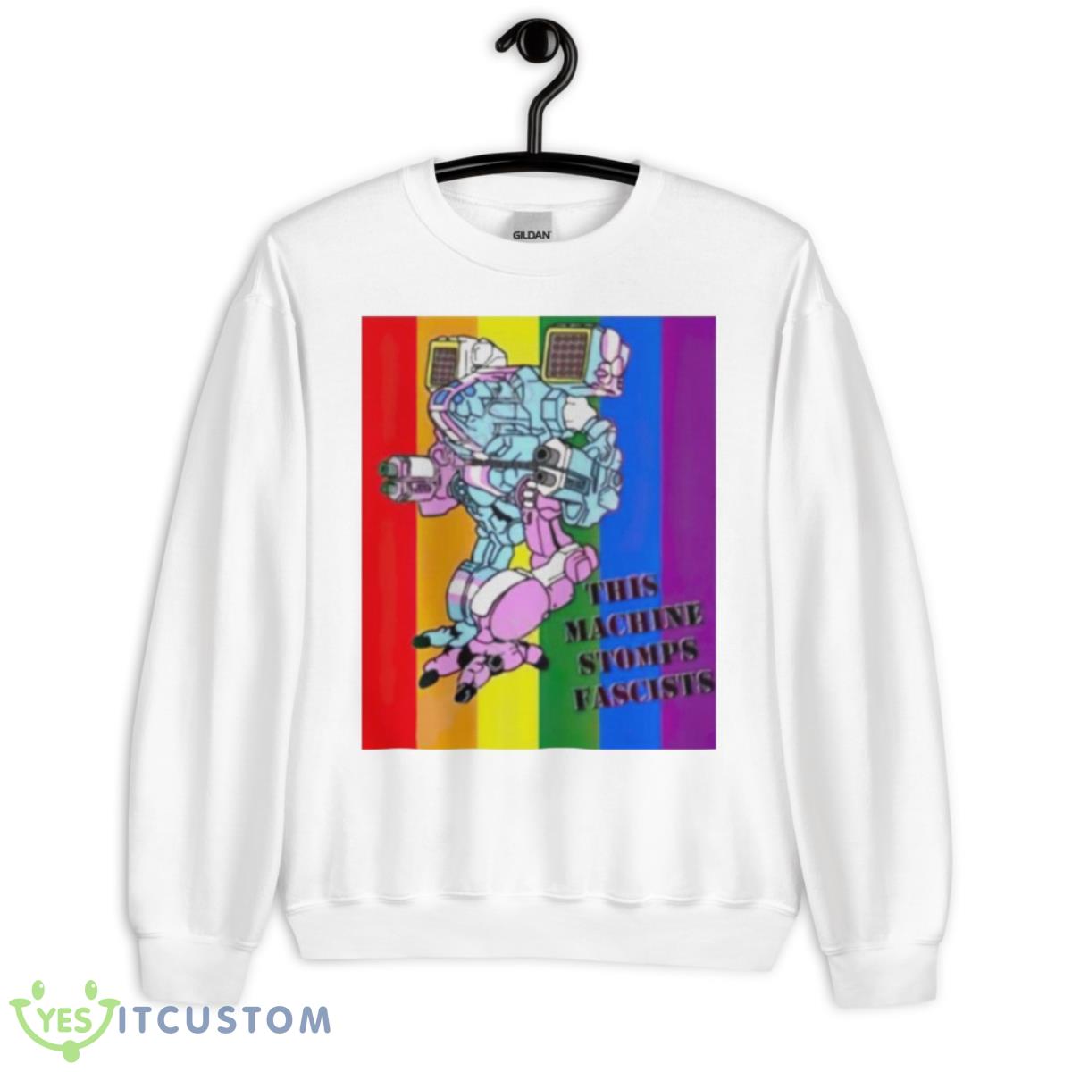 This Machine Stomps Fascists Shirt 2 This Machine Stomps Fascists Shirt - Unisex Heavy Blend Crewneck Sweatshirt