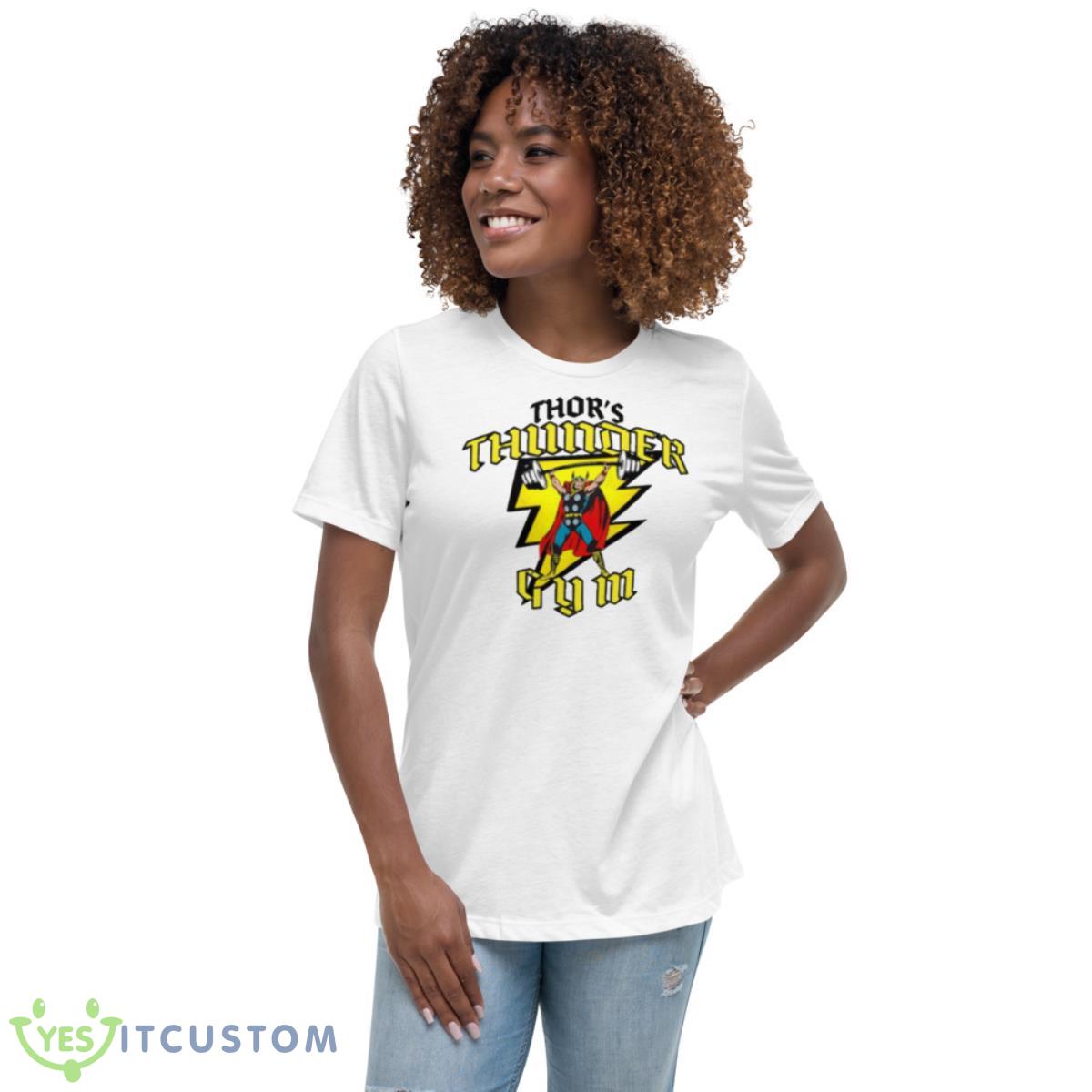 Thor’s Thunder Gym Logo Bodybuilding Shirt 5 Thor’s Thunder Gym Logo Bodybuilding Shirt - Women's Relaxed Short Sleeve Jersey Tee