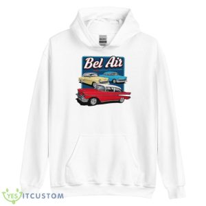 Three Bel Airs Vintage Car Shirt 7 Three Bel Airs Vintage Car Shirt - Unisex Heavy Blend Hooded Sweatshirt