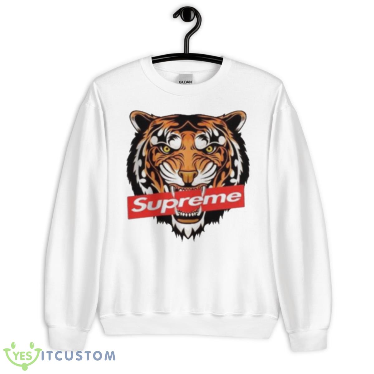Tiger Supreme Box Logo Shirt 2 Tiger Supreme Box Logo Shirt - Unisex Heavy Blend Crewneck Sweatshirt