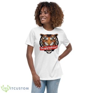 Tiger Supreme Box Logo Shirt 9 Tiger Supreme Box Logo Shirt - Women's Relaxed Short Sleeve Jersey Tee