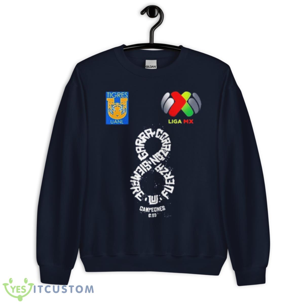 Tiger UANL 2023 Liga MX Champions Shirt 2 Tiger UANL 2023 Liga MX Champions Shirt - Unisex Crewneck Sweatshirt-1