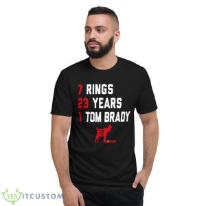 Tom Brady Goat List 2023 Shirt 7 Tom Brady Goat List 2023 Shirt - Short Sleeve T-Shirt