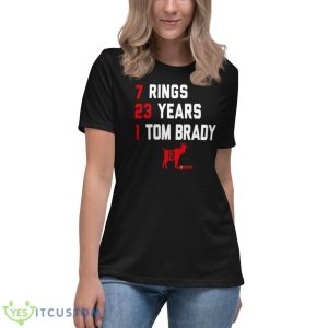 Tom Brady Goat List 2023 Shirt 11 Tom Brady Goat List 2023 Shirt - Women's Relaxed Short Sleeve Jersey Tee