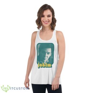 Tom Jobim Retro Style Fan Art Design Shirt - Women's Flowy Racerback Tank