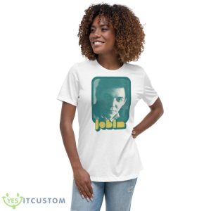 Tom Jobim Retro Style Fan Art Design Shirt - Women's Relaxed Short Sleeve Jersey Tee